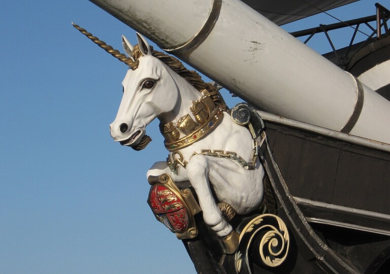 Hms unicorn close up